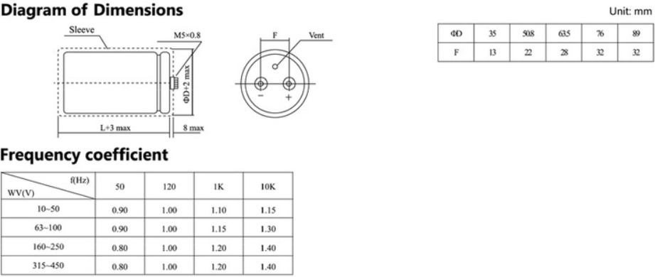 Product Dimension Drawing